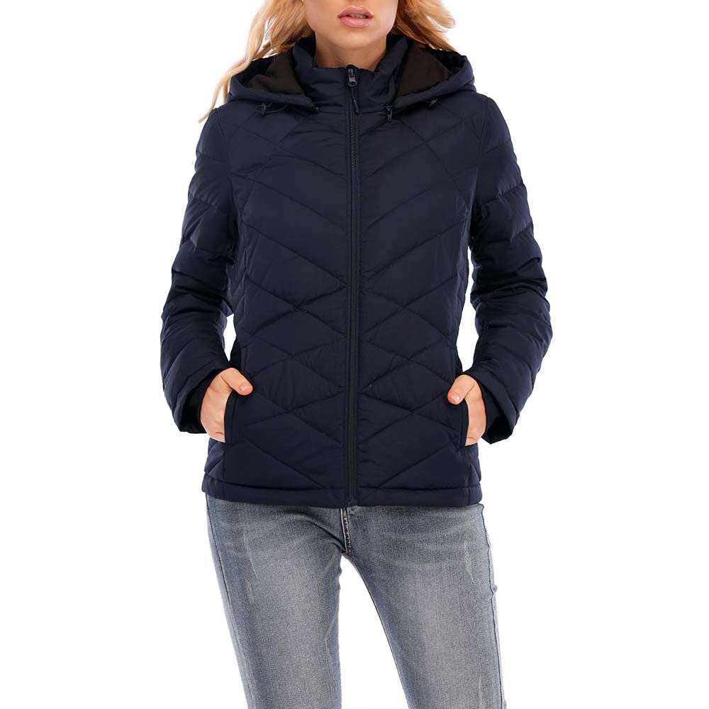 LUZERN GOOSE Women Lightweight Down Coat Full-Zip Water Resistant Winter Short Insulated Jacket with