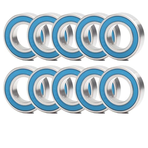 Roulement 6902RS 15x28x7 mm | Lot de 10 roulements à billes étanches bleus