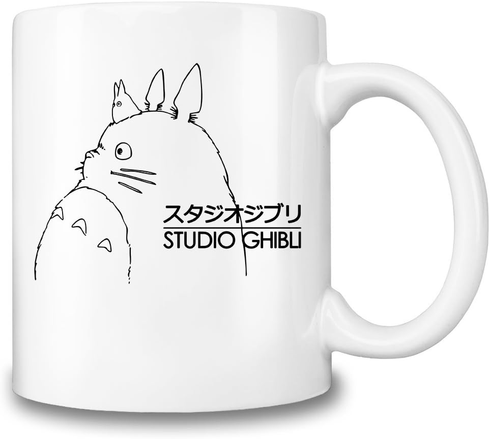 Studio Ghibli Themed Coffee Mug – Totoro Hot & Cold Beverages Cup – Top Quality Ceramic - 11 oz. / 325 ml – A Must for Anime Fan