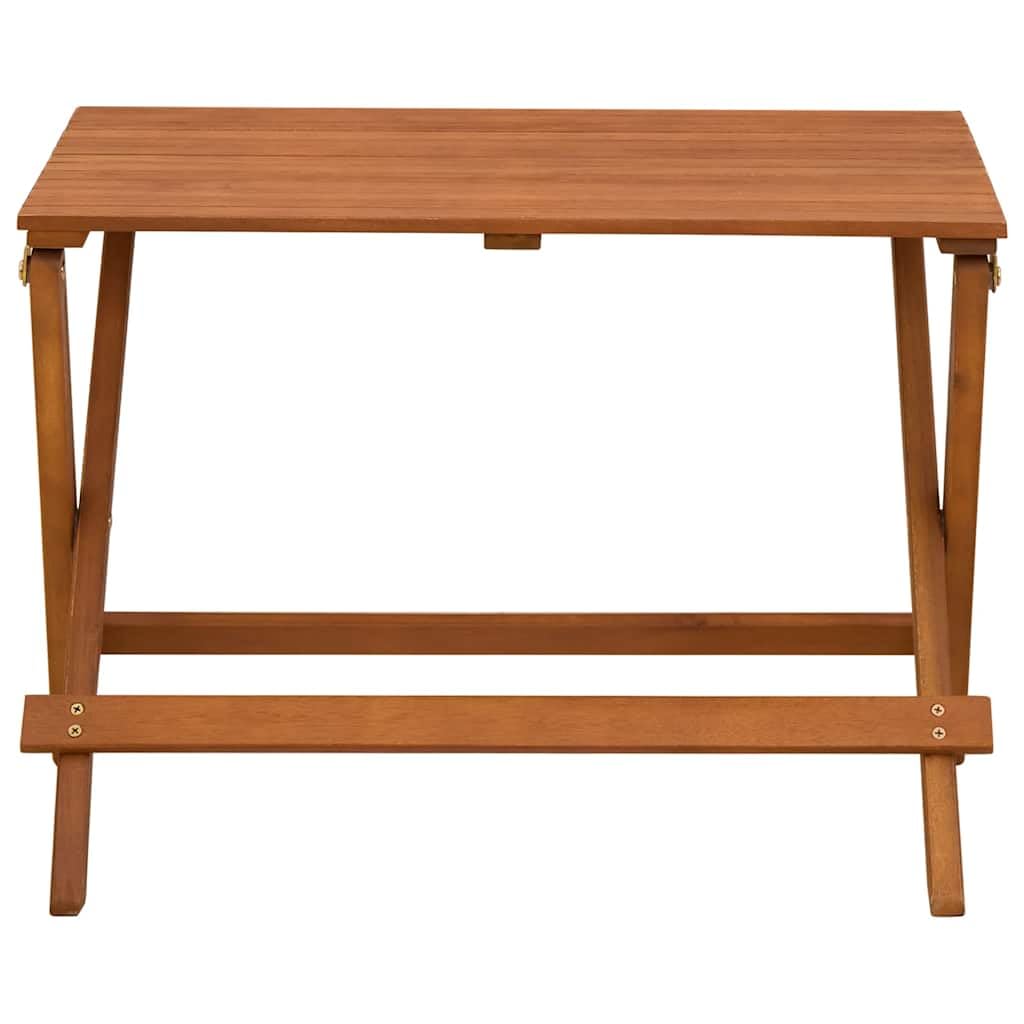 Muebles infantiles plegables de madera maciza de eucalipto, mesa infantil con banco y 2 sillas, tratamiento al aceite, resistente a la intemperie, hasta 110 kg por asiento