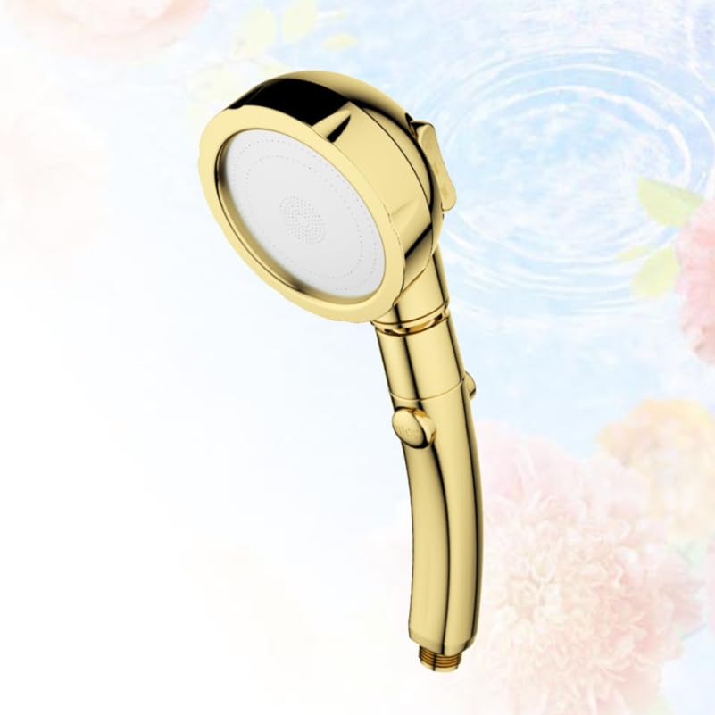 Cabezal de Ducha de Mano con Manguera, 3 Modos, Diseño Moderno Dorado miniatura 5