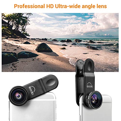 Lente ultra grande angular profissional de 0,3x de alta definição Adaskala, com clipe de câmera, len