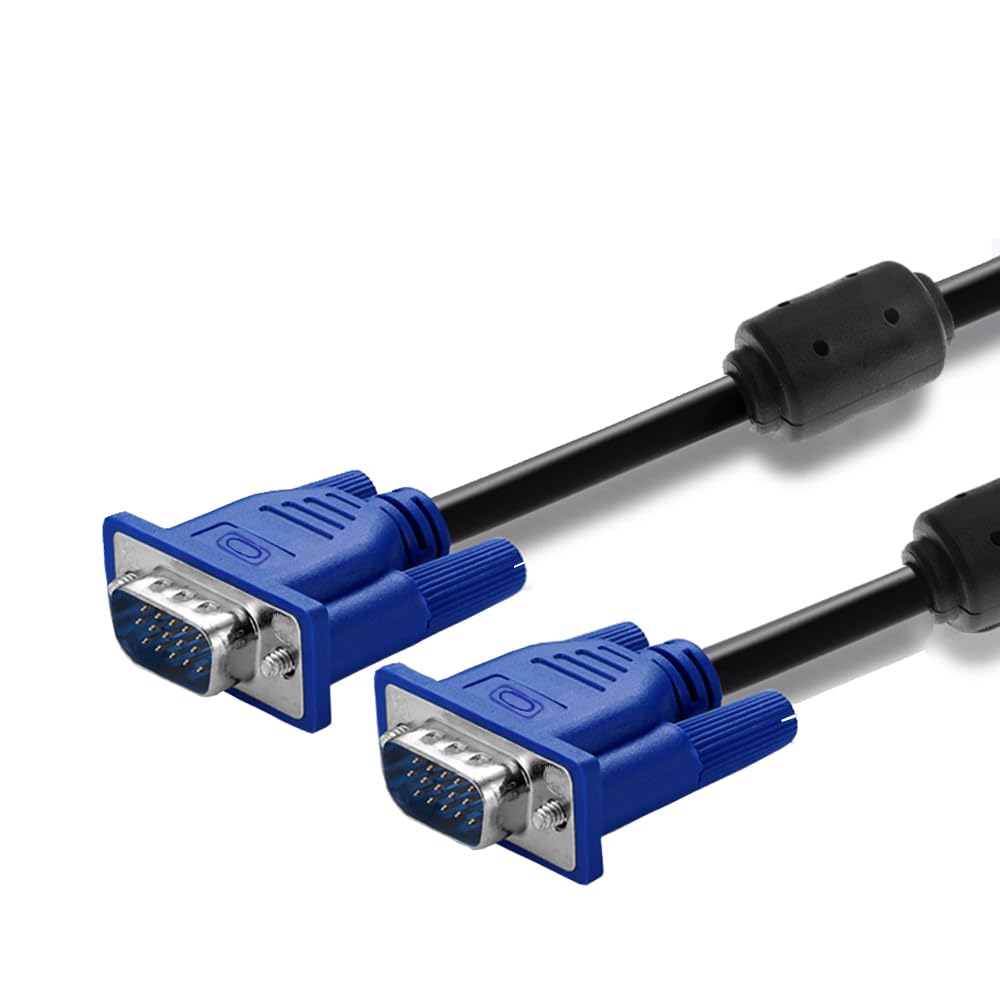 VGA Standard 15-Pin Male to Male Cable, 4.8Ft(3+5)