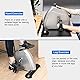 Wakects Pedal Trainer, Mini-Bike Übungspedal mit LCD-Monitor zur Erholung von Armen und Beinen zu Hause, 37,5 x 34,5 x 30,5 cm