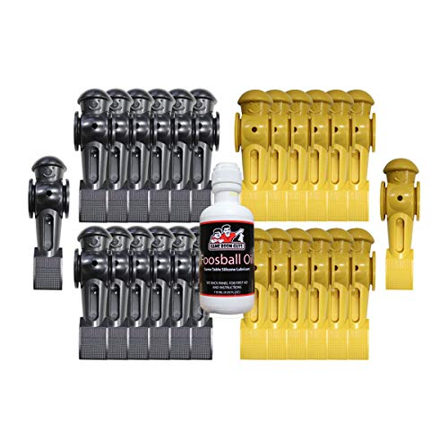 Game Room Guys Foosball Oil - 26 Yellow and Black Tornado Foosball Men