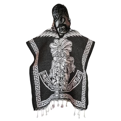 Mexican Handmade Children's Gaban Poncho With Hat