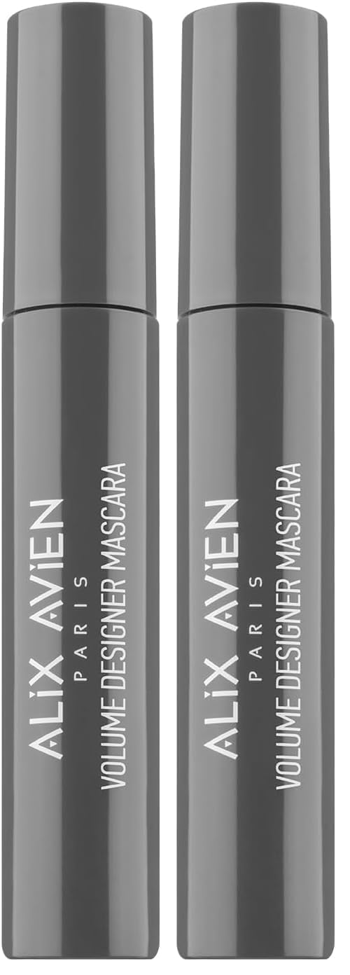 ALIX AVIEN Ayarlanabilir Hacim Topaklanma Karşıtı Besleyici Etkili Siyah Maskara - Volume Designer Mascara (2 paketi)