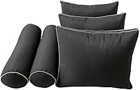 Vista 3 de Funda SOLAMENTE-S3 Sofá cama al aire libre Cojín Cojín Contraste Trim Queen AD003