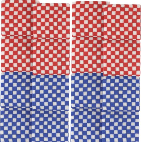 JolliLudo 20 Pcs Mini Checkered Bean Bags for Tossing 2 x 2 Inch Mini Cornhole Canvas Bean Bags Carnival Outdoor Throwing Games Accessories Hand Toss for Sports Outdoor Party - image 1