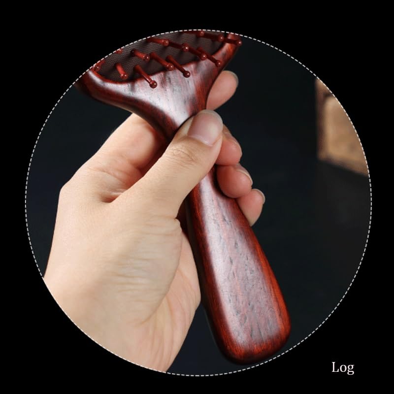 Fluffy Board Comb Household Air Cushion Solid Wood Women's Version