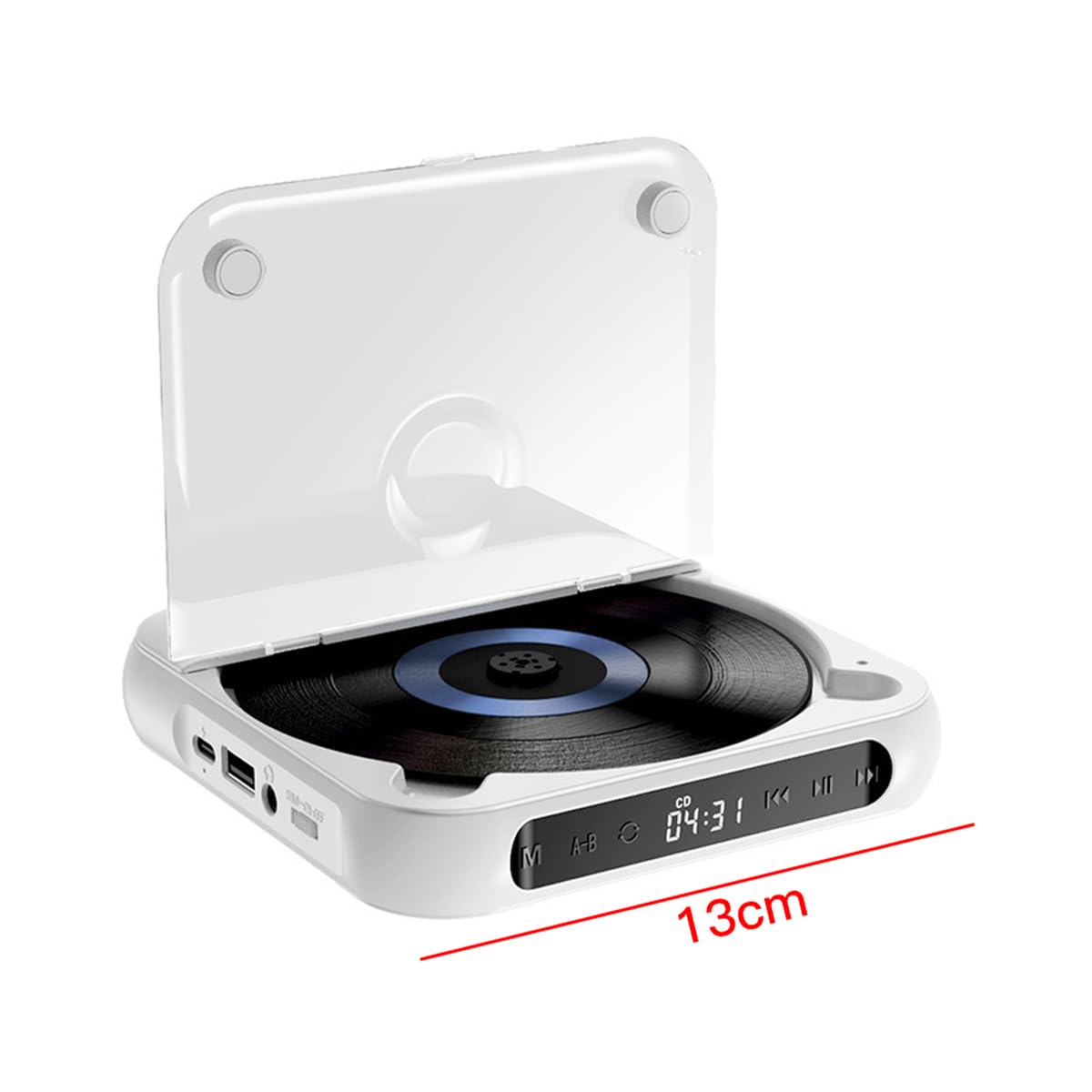 Lecteur CD externe portable pour voiture, port AUX, lecteur CD USB universel pour véhicule, ordinateur portable, TV ordinateur, Android 4.4 et versions ultérieures