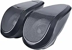 MACHSWON Alto-falante à prova d'água, reprodutor de áudio de música para motocicleta, quadriciclo, impermeável, preto, alto-falante, reprodutor de música, sistema de som, motocicleta