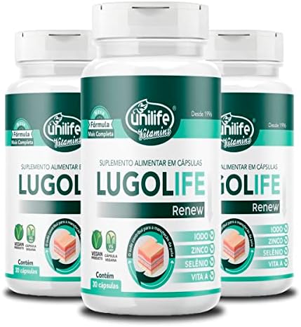 Kit 3 Lugolife Renew Unilife 30 cápsulas