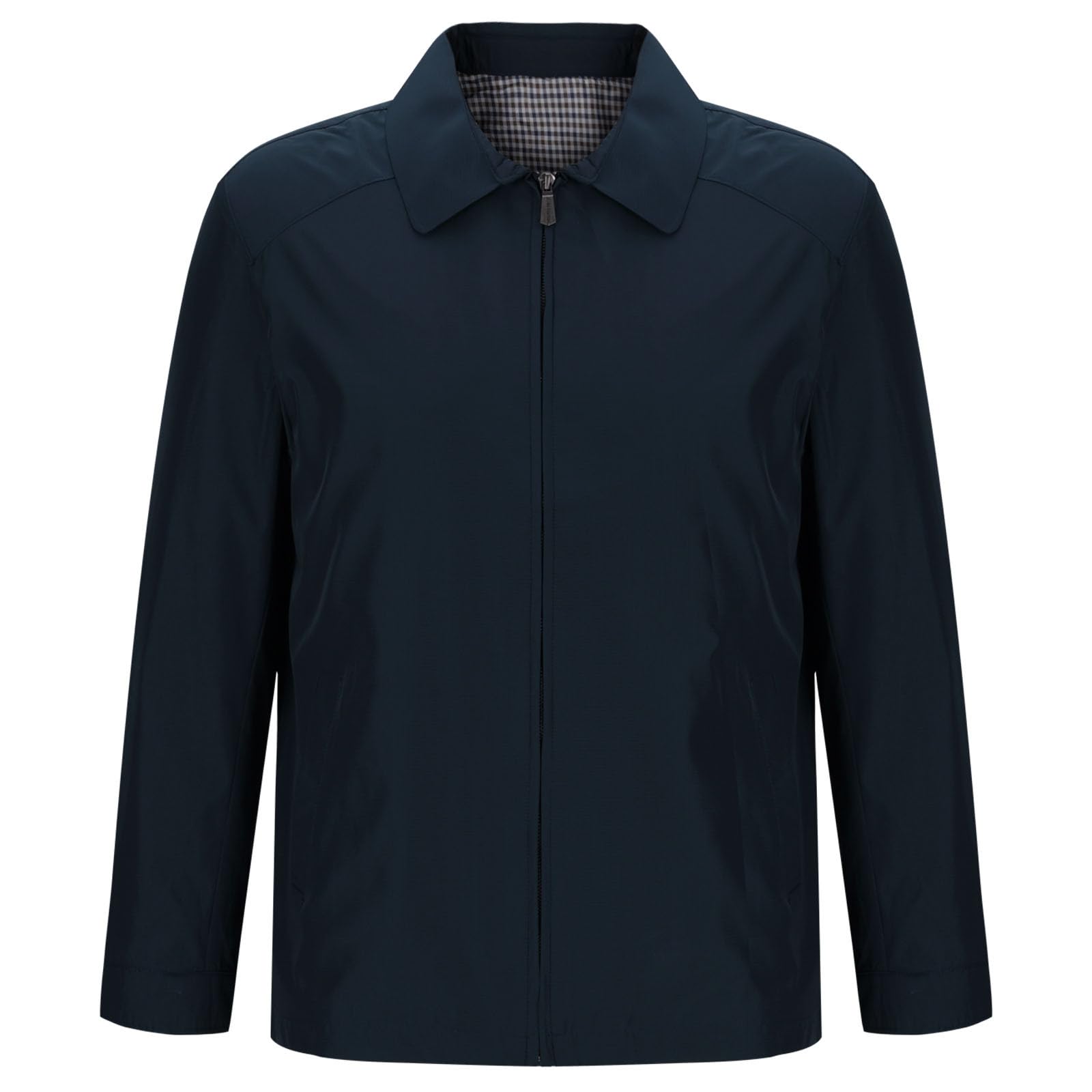 Generisch Bomberjack Herren Übergangsjacke Leichte Freizeitjacke Outdoorjacke Locker Frühling Herbst Windbreaker Einfarbig Jacken mit Reißverschlusstasche Arbeitsjacke Herbstjacke