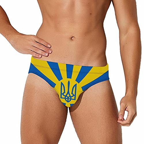 Men's Swimwear Italian Flag Briefs Swim Trunk Triangle Thong Bikini Swimsuit