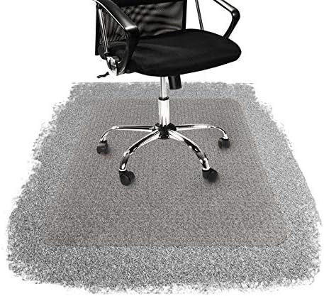 Office Chair Mat for Carpeted Floors | Desk Chair Mat for Carpet | Clear PVC Mat in Different Thicknesses and Sizes for Every Pile Type | Medium-Pile 36"x48"