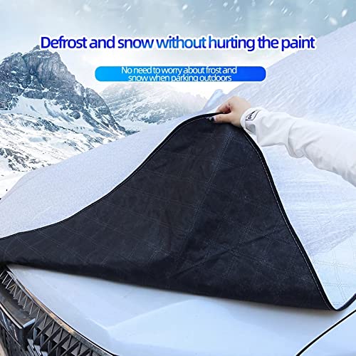 Couverture Pare-Brise Voiture,pour Chrysler 200 300 Aspen Crossfire Nassau Pacifica PT/Cruiser Sebring,Pliable Amovible Contre Neige Gel et Soleil,255 * 240 * 140cm
