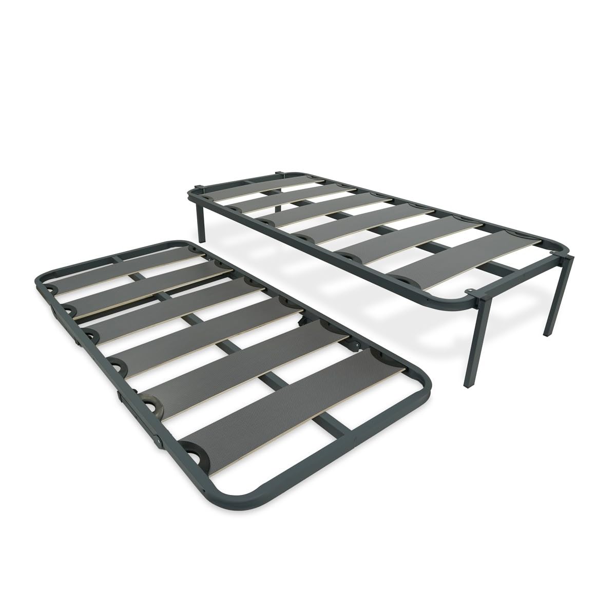 amuéblate online - Cama Canguro Reforzado Completo, Cama Nido Anti-Ruido con 2 Somieres de Láminas Anchas de 90 x 190