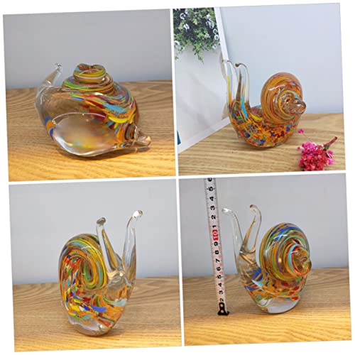 Statue d'escargot en verre soufflé art déco pour salon chic