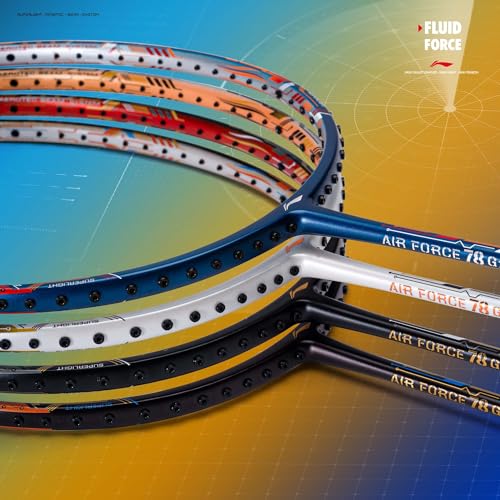 Image of Li-Ning Air Force G3 Badminton Racket with Full Cover | Max Tension : ≤30 lbs | Superlight Technology | Aerotec Beam | Dynamic Frame