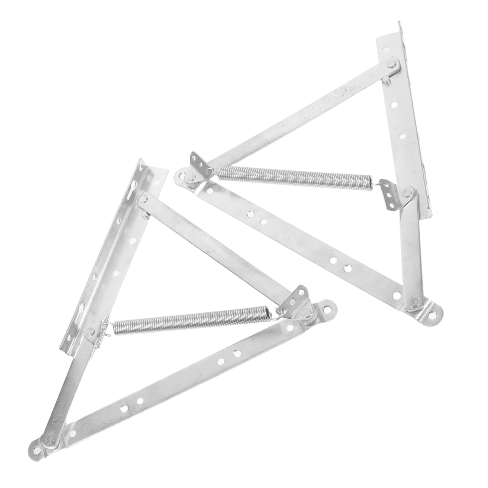 VILLCASE 2pcs Triangular Spring Hinge Metal Lid Support for Sofa Bed Furniture Liftable Storage Bracket Durable Hardware for Enhanced Stability for Beds and Sofas