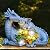 RCTTICUU Solar Dragon Garden Statues Outdoor Decor, Resin Dragon Figurine with Succulent and 6 LED Lights Lawn Patio Balcony Art Decoration,Housewarming Birthday Gifts for Grandma Mom Women