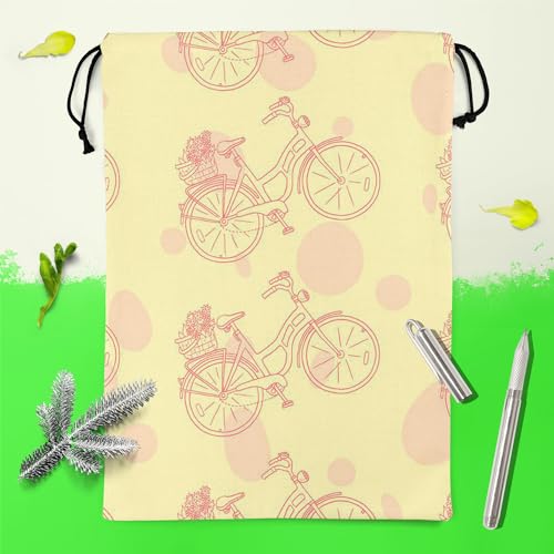 Image of ArtzFolio Bicycle Trend | Reusable Sack Bag | Bag for Gym, Storage, Vegetable & Travel