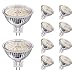 Produktbild Eslas GU5.3 LED Warmweiß CRI>90, MR16 4.7W 520Lm, 50 Watt ersetzt, 2700K Warmweiss, AC/DC 12V, 120° Abstrahlwinkel, Nicht-Dimmbar, 10er Pack