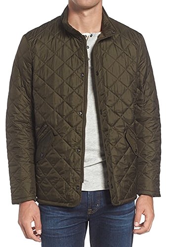 Barbour Men's Flyweight Chelsea Quilted Jacket, Olive, Green, M