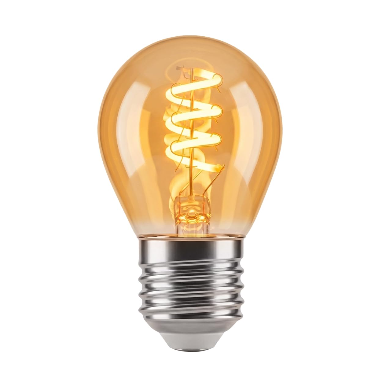 HOFSTEIN E27 LED Warmweiss Glühbirne Vintage Kugel 10er Set 4 Watt 220 Lumen 2200 Kelvin G45 Dimmbar Leuchtmittel für Gemütliche Atmosphäre In Wohnräumen
