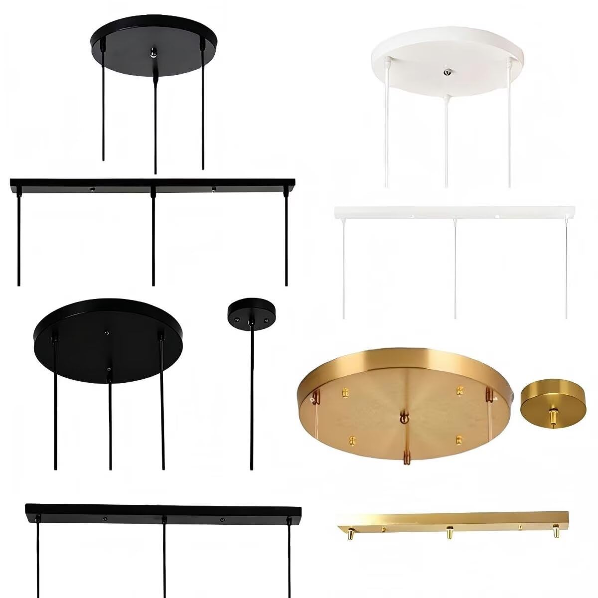 15 cm biały metalowy sufit róża wisząca lampa baldachim do żyrandola 1-drożna osłona kabla, akcesoria do lamp wiszących i dekoracji domu