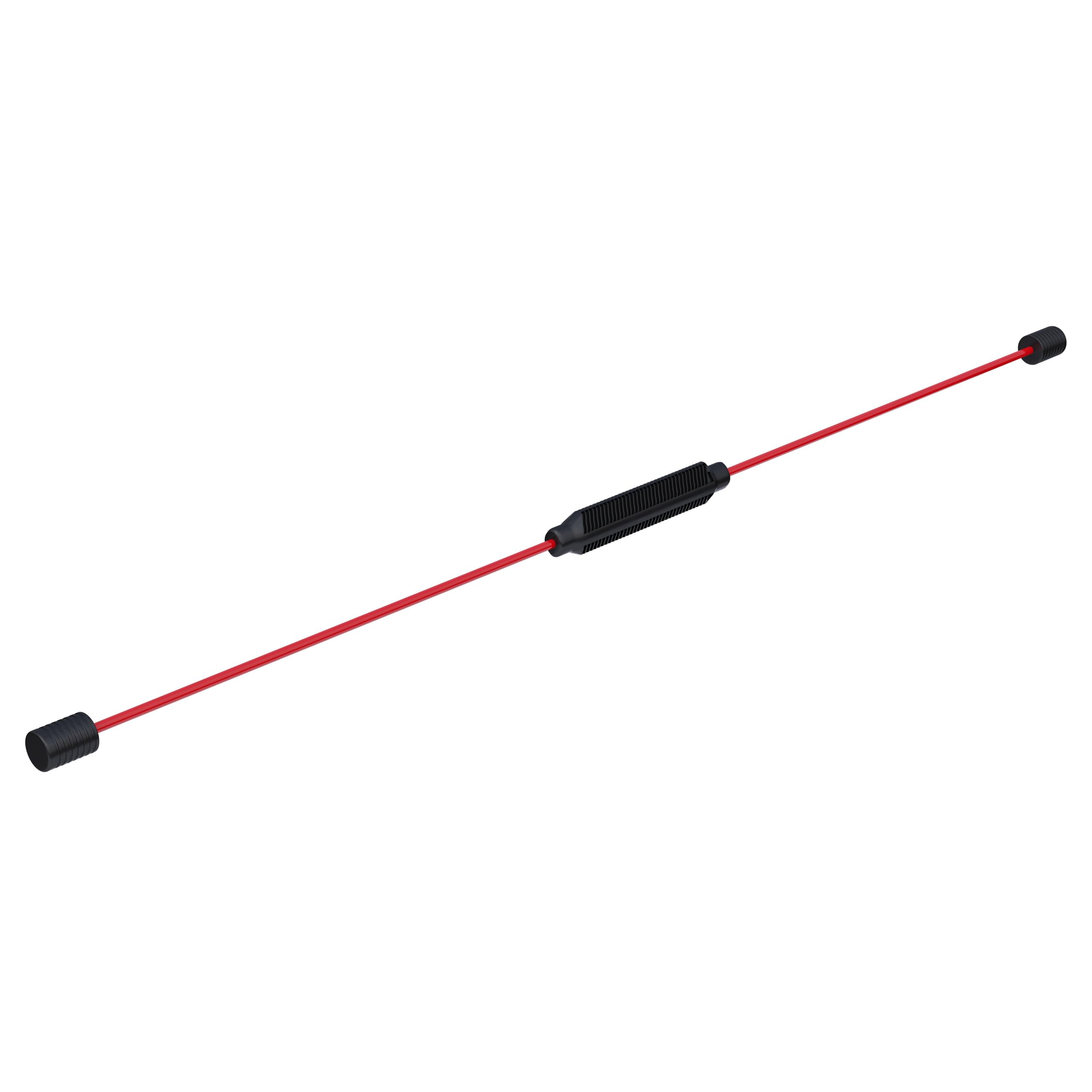 Gorilla Sports® Barre Vibrante - Flexible, Longueur 160 cm, Elastique, Oscillante, Rouge - Barre Flexible, Fitness Swingstick, La Musculature, Sport Fibre, pour Entraînement, Tout Le Corps, Yoga
