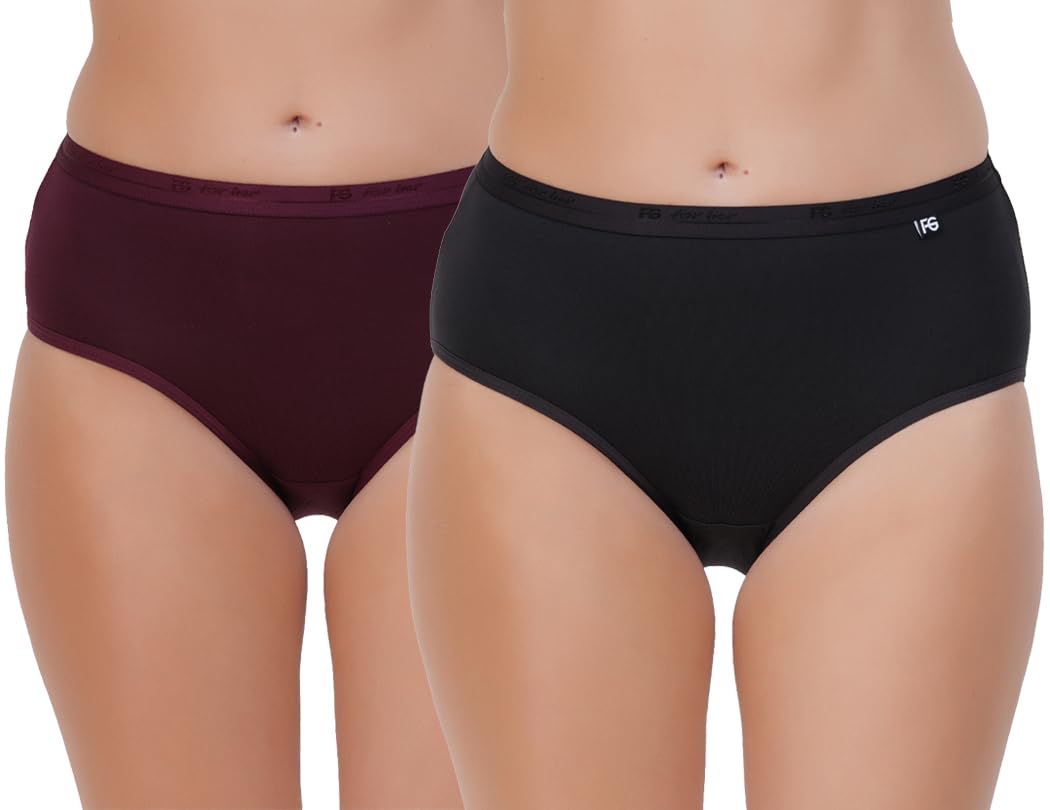 Women's Ultra-Soft Modal Fabric Briefs | Moisture Absorption with 4-Way Stretch | Breathable & Mid Waist Outer Elastic Waistband | Multicolour-image-28