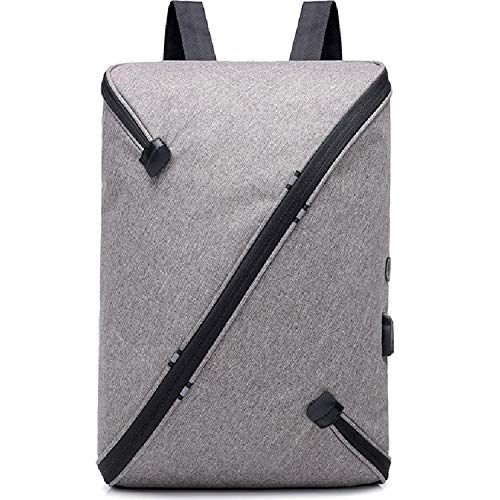 HLXXX Mochila para Hombres Multifuncional Carga USB antirrobo Inteligente Bolsa de computadora