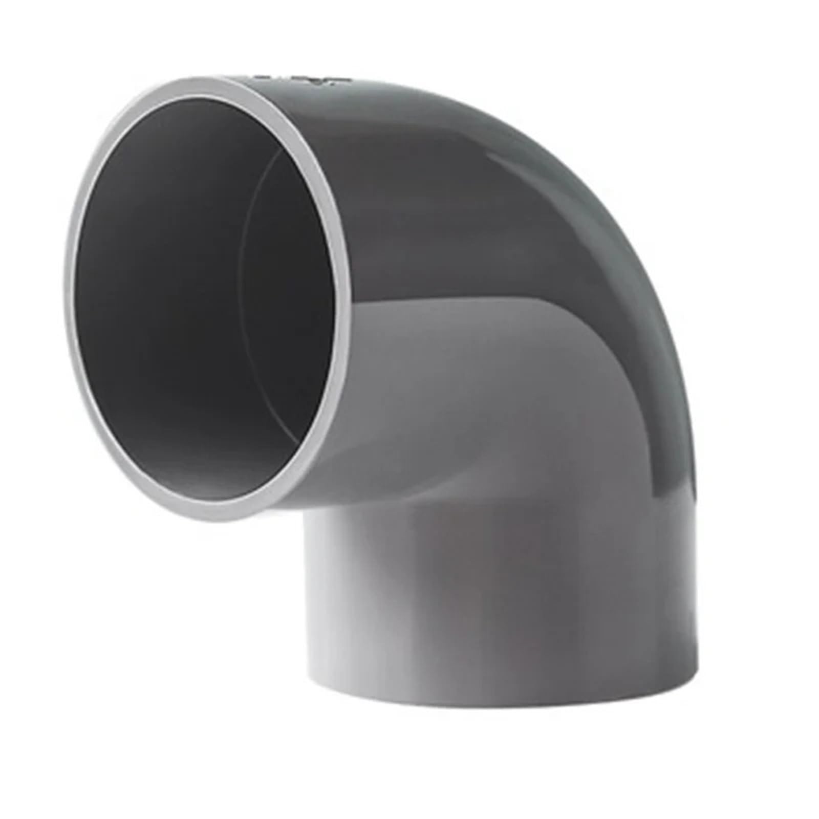 5pcs PVC Pipe Elbow Connectors 20 25 32mm Garden Watering Tube Irrigation Pipe Fittings Aquarium Fish Tank Drain Tube Joint(Grey,Inner Dia. 32mm 90 Degree)