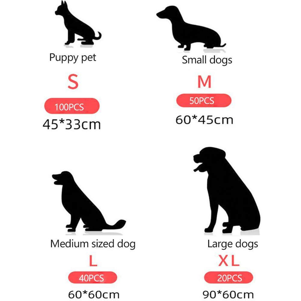 Tappetini Igienici per Cane,Training Pad Addestramento Cane, Traversine Pannolini Super Assorbenti per L'addestramento di Cagnolini Gatti E Altri Animali Domestici