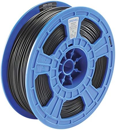 Dremel DigiLab PLA-BLA-01 3D Printer Filament, 1.75 mm Diameter, 0.75 kg Spool Weight, Color Black, RFID Enabled, New Formula and 50 Percent More per Spool
