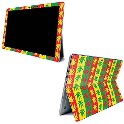 Image of MightySkins Carbon Fiber Skin for Microsoft Surface Pro 7 - Mary Jane | Textured Carbon Fiber Finish | Easy to Apply, Remove, and Change Styles | Made in The USA