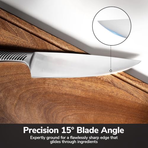 Image of Imarku 14-Piece Japanese Gyutou Stainless Steel Knife Set with Block | 15 Precision Edge | 56±2 HRC Hardness | Full-Tang Build for Perfect Balance | Built-in Sharpener for Easy Maintenance