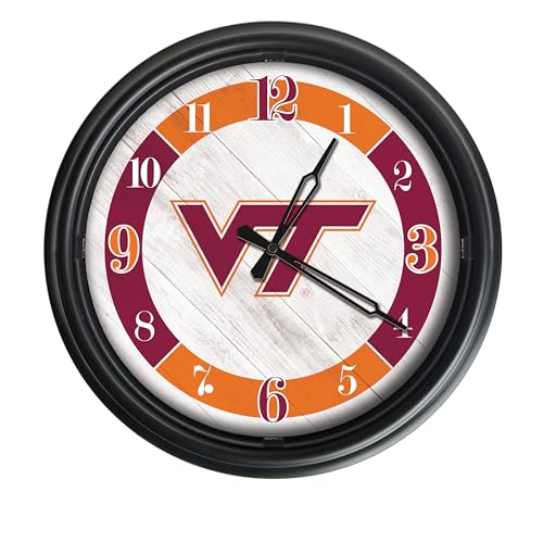 Holland Bar Stool Co. Virginia Tech University Indoor/Outdoor LED Wall Clock