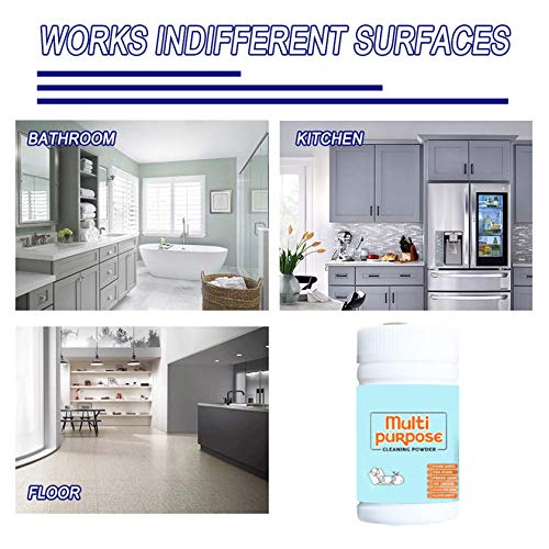 Multi-Purpose Cleaning Powder Powder Cleanser for Kitchens & Bathrooms - All Types of Surfaces, Cleans Grime & Dirt, Polishes Surfaces, Absorbs Odors (100g)