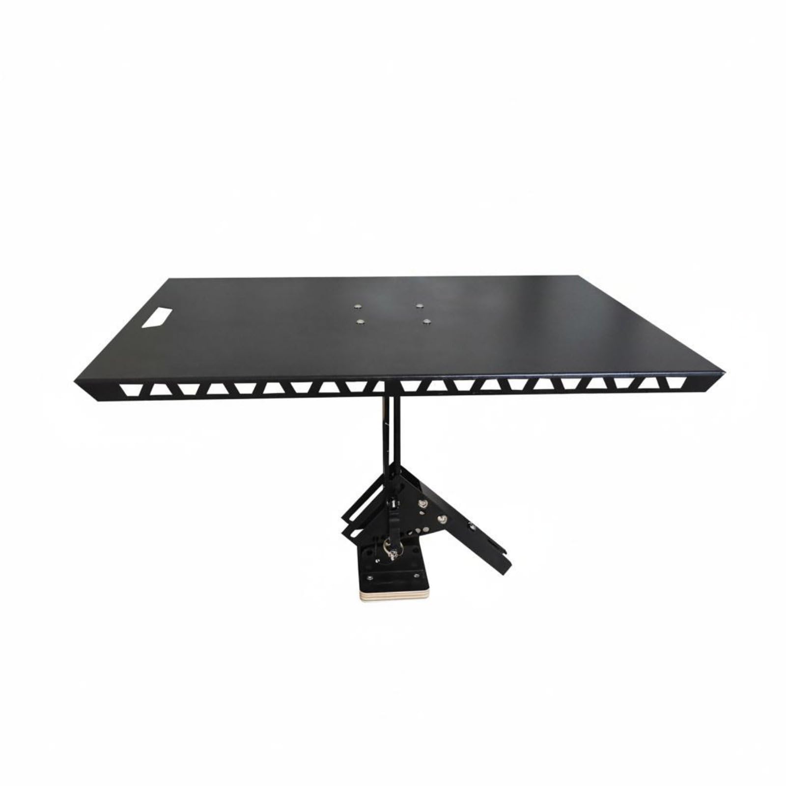 Gralara SUV Trunk Table Sturdy Support Camping Tailgate Table Large Tabletop Aluminum Tailgate Surface for Campers, Outdoor, Tailgating, IGT Carbon Steel Desktop
