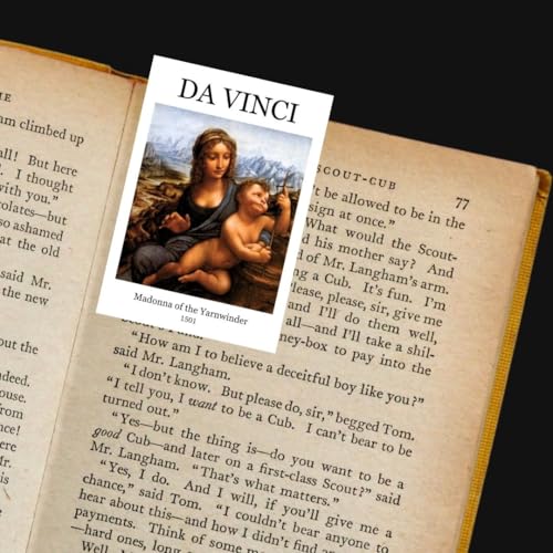 Image of Leonardo Da Vinci Poster | Leonardo Da Vinci Paintings Polaroids | Aesthetic 15 Mini Posters (8.6 x 6 cm) | Posters of Da Vinci's Mona Lisa, Lady with an Ermine, Vitruvian Man and more | Da Vinci Poster