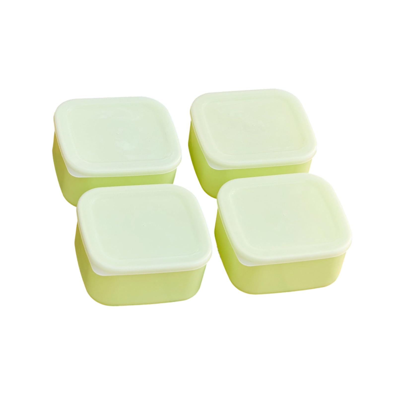 Piceioep Of 4 Secure Food Storage Boxes for Outdoor Activities Microwave Dishwasher Safe Strong Resilient Dishwasher Safe Food Boxes Organization