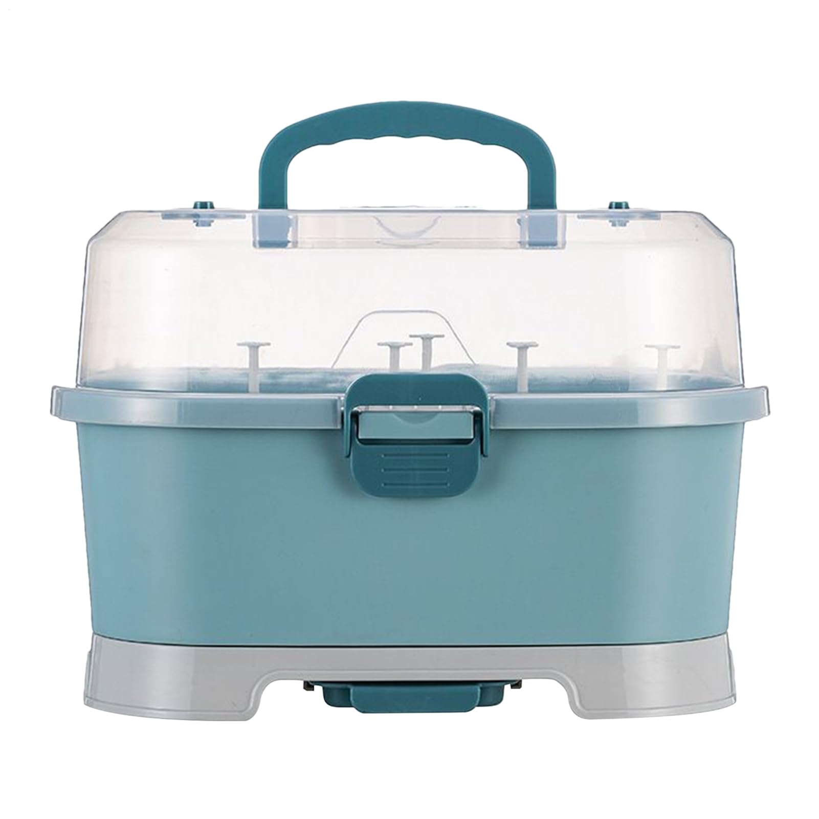 Générique Organisateur de Biberons, Boîte de Rangement Portable pour Grands Biberons avec Couvercle, L'Organisation Domestique Pour Placard, Lave-Vaisselle, Voyage, Évier Et Réfrigérateur