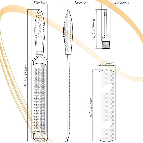 Deiss Pro Lemon Zester & Heavy Duty Cheese Grater & Vegetable Grater thumb #8