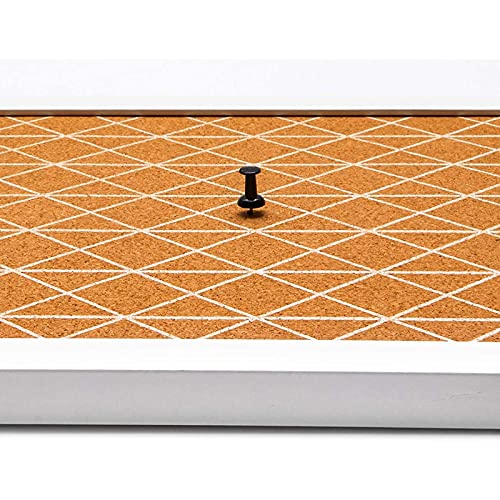 Juvale Decorative Bulletin Board, Diamond Pattern Cork Board (23.7 X 9.7 X 0.6 In) #TOP3