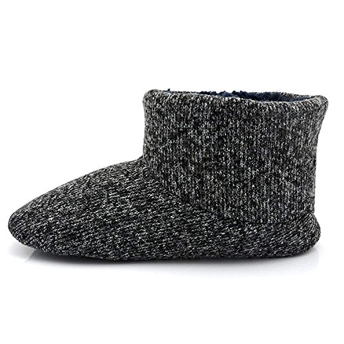 COFACE Zapatillas Interiores Antideslizantes Forradas de Piel sintética de Punto para Hombre...