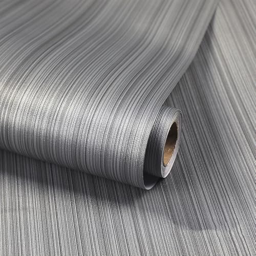 ANBILILA Papel Pintado Autoadhesivo Textura Hierba Marrón Oscuro 40x500cm,Vinilo para Muebles,Decorativo para Salón,Dormitorio,Cocina,Baño,Revestimiento de Paredes,Impermeable,Fácil de Instalar,DIY
