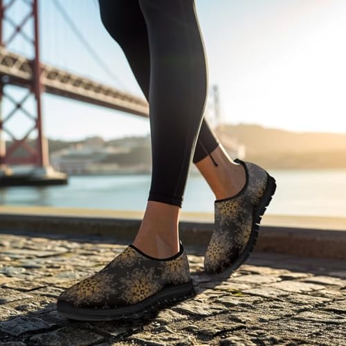 Howilath Women's Loafers & Slip-on Shoes Casual Sport Sneakers Walking Breathable Shoes for Gym Training2